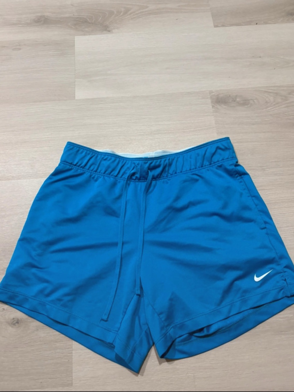Blue Women's Athletic Drawstring Nike Shorts